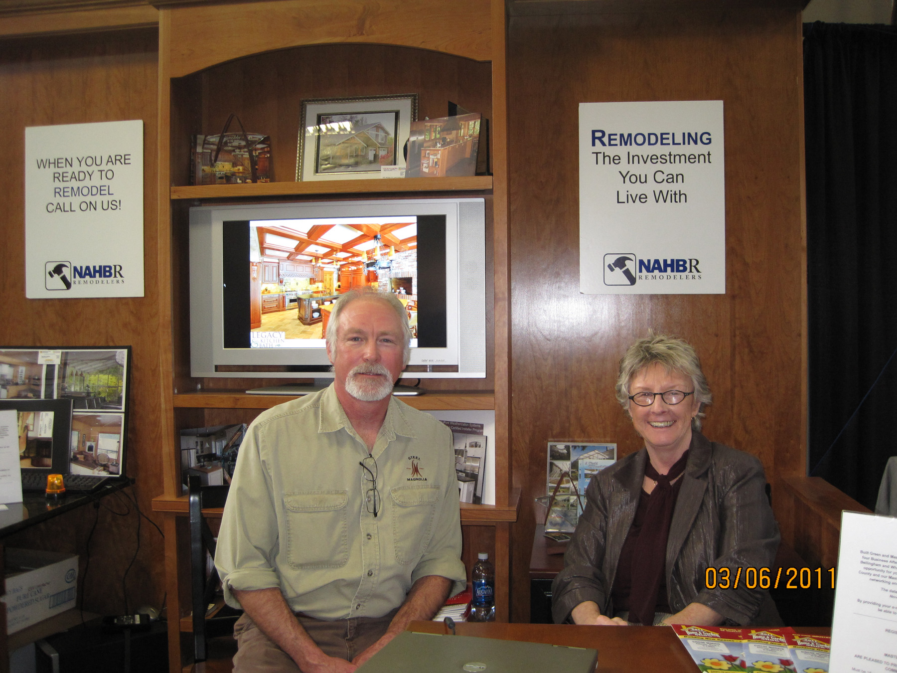 Pat Rose of Rose Construction Inc and Ken Miller of Steel Magnolia