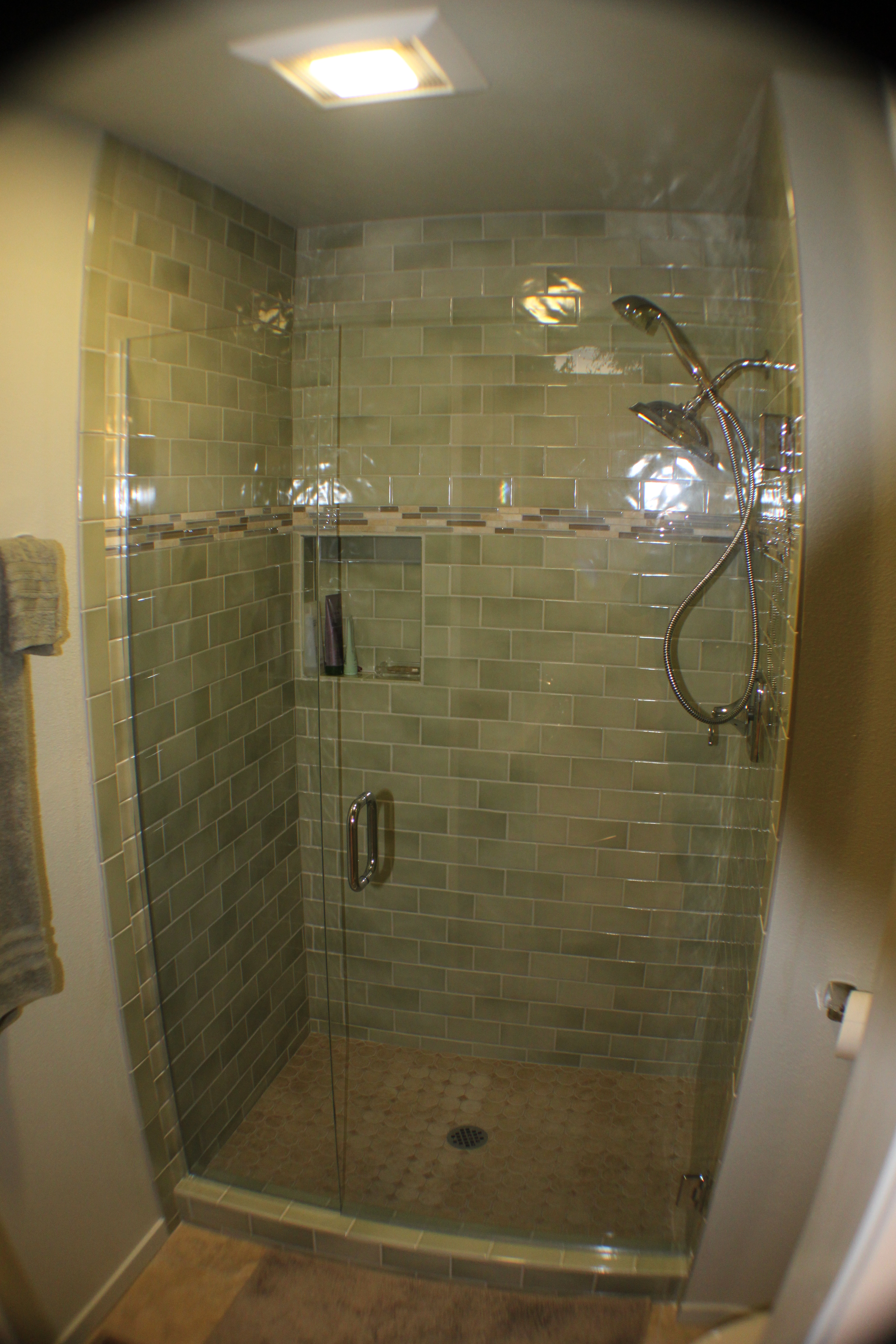 What Is Important In Bathroom Remodeling Rose Construction Inc Image A Tiled Shower Frameless Glass
