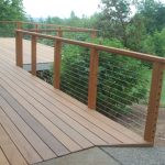 After photo - IPE decking and cable rail system, surrounds home, Bellingham