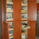 Full height, cabinets with pull out shelves