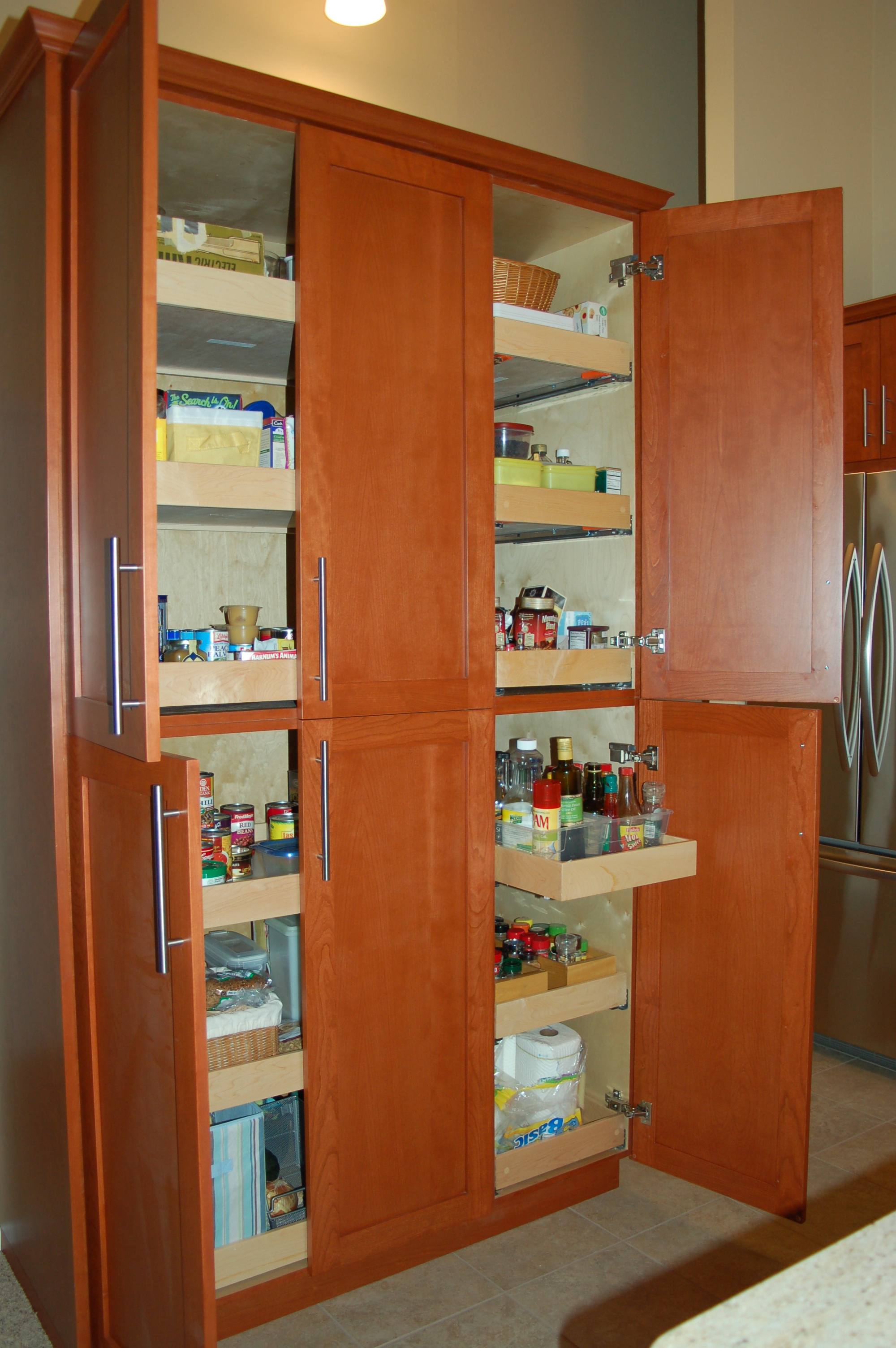 Modern Kitchen Storage Cabinets With Drawers And Shelves 