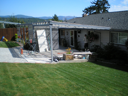 B41 Before - View to the Pergola Edge