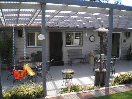 B42 Before - View Into the Pergola