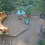 After photo - Multi-level new deck with custom built-in seating, Bellingham
