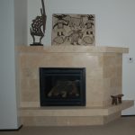 tiled fireplace installation